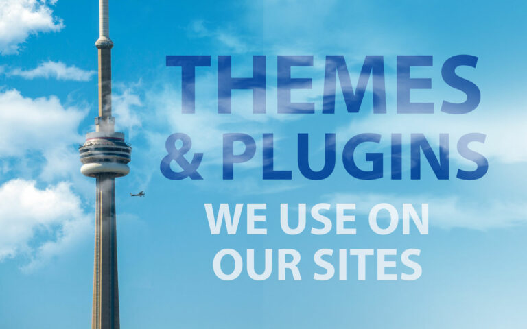 WordPress themes and plugins we use on our sites