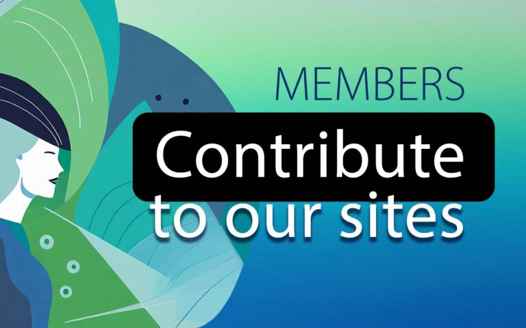 our members contribute to our sites